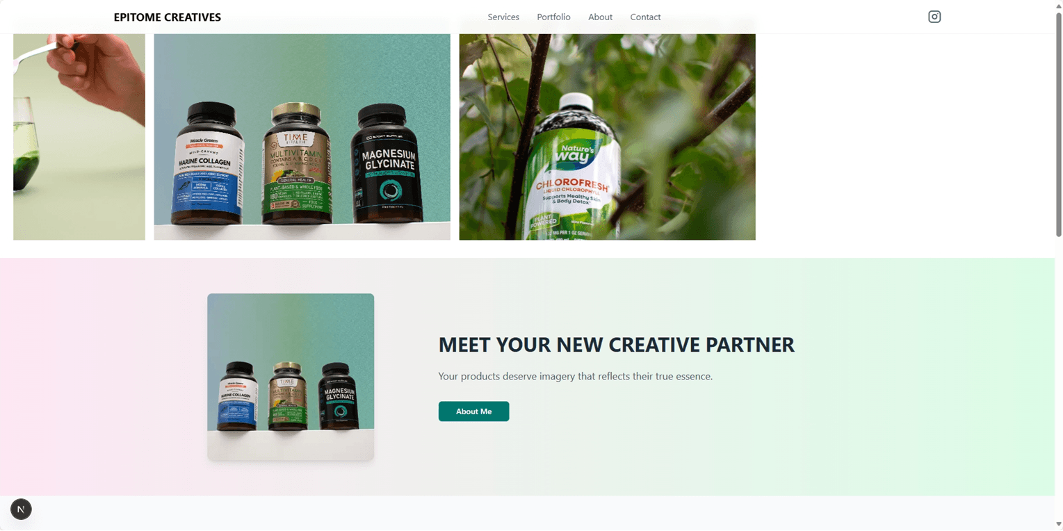 Homepage Variation 1