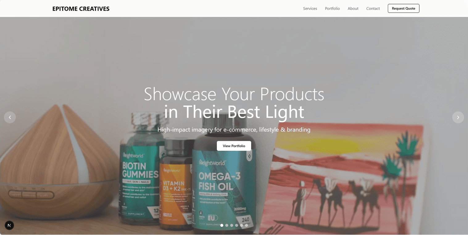 Homepage Concept 1